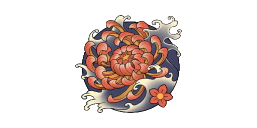 Sticker | Kiku Tattoo